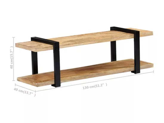 Meuble TV 247885 cm Bois de manguier massif