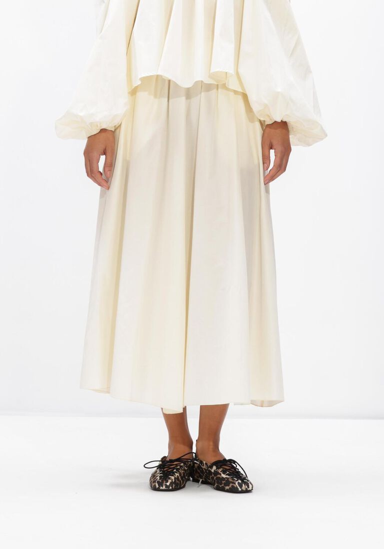 ecru forte forte maxirok chic taffettas longuette skirt