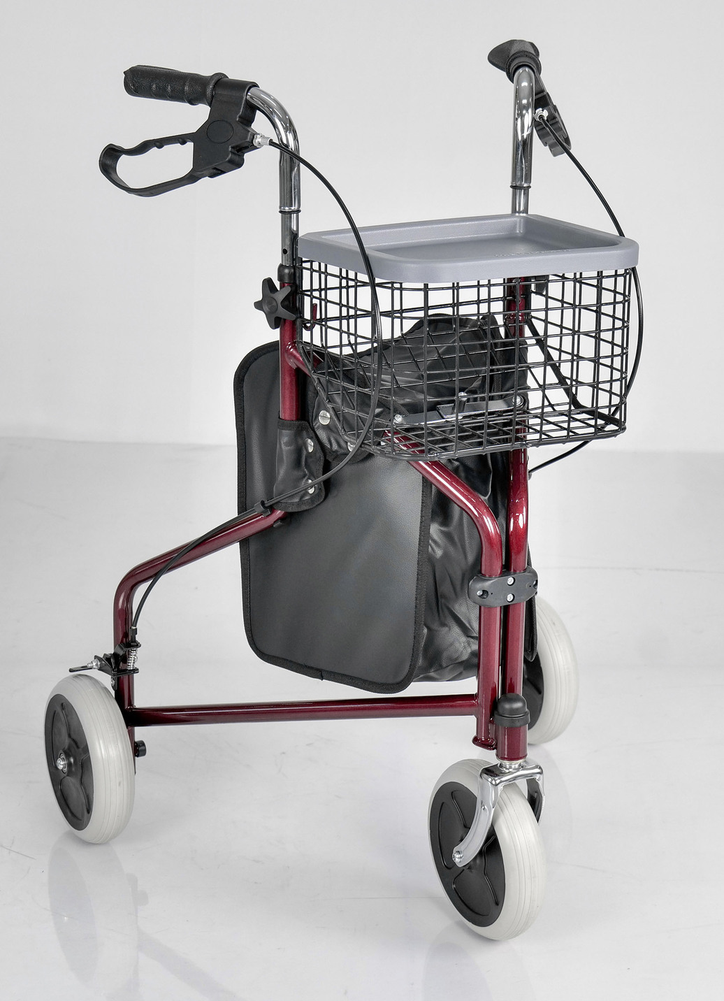 Wohnungs-Rollator mit anatomisch geformten Handgriffen