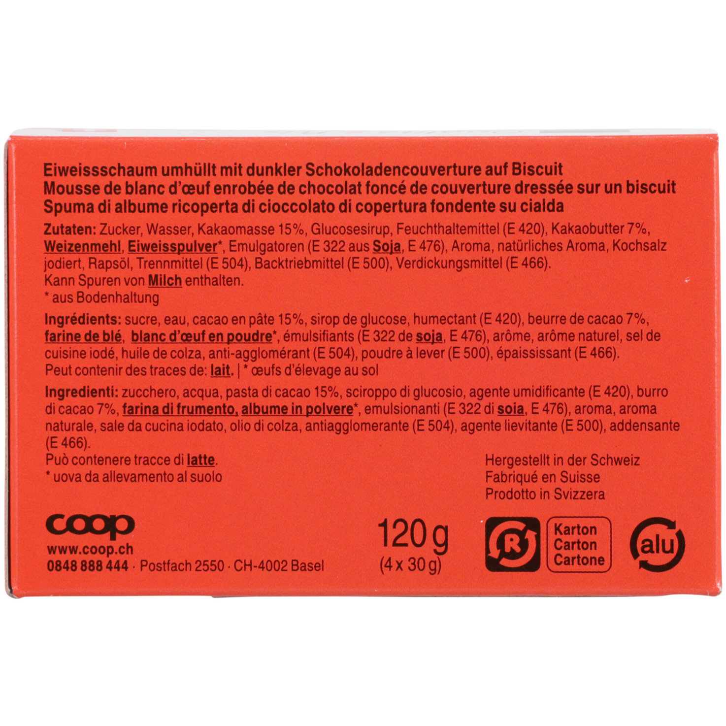 Choco Kiss Dunkel Maxi 4x30g