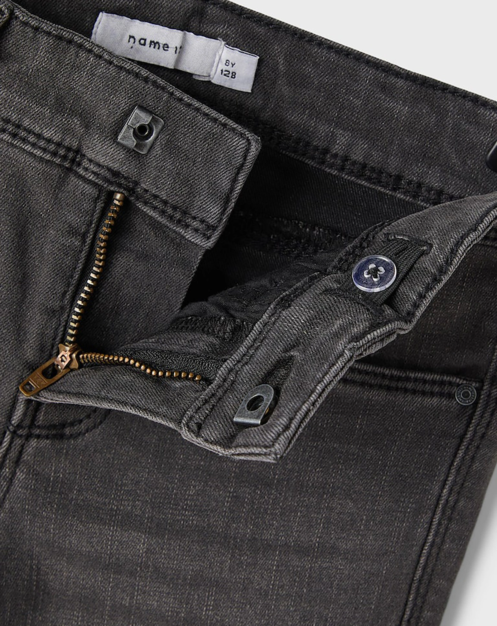 Jeanshose NKFPOLLY SKINNY BOOT 1141-AU in dark grey denim