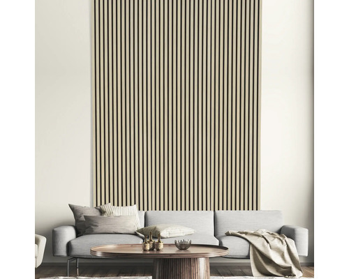 Akoestisch paneel, natuurlijk eikenfineer, 2670 x 572 x 19 mm