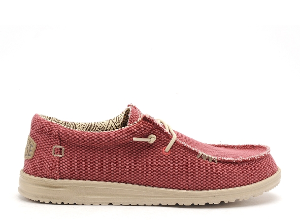 Dude basses homme wally braided rouge