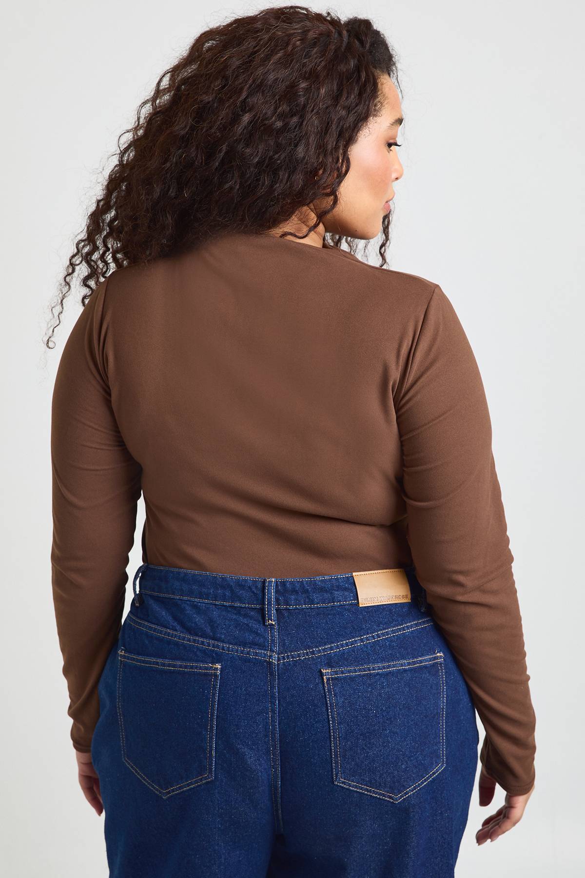 boohoo Body À Manches Longues Ultra Doux Avec Encolure Intégrée