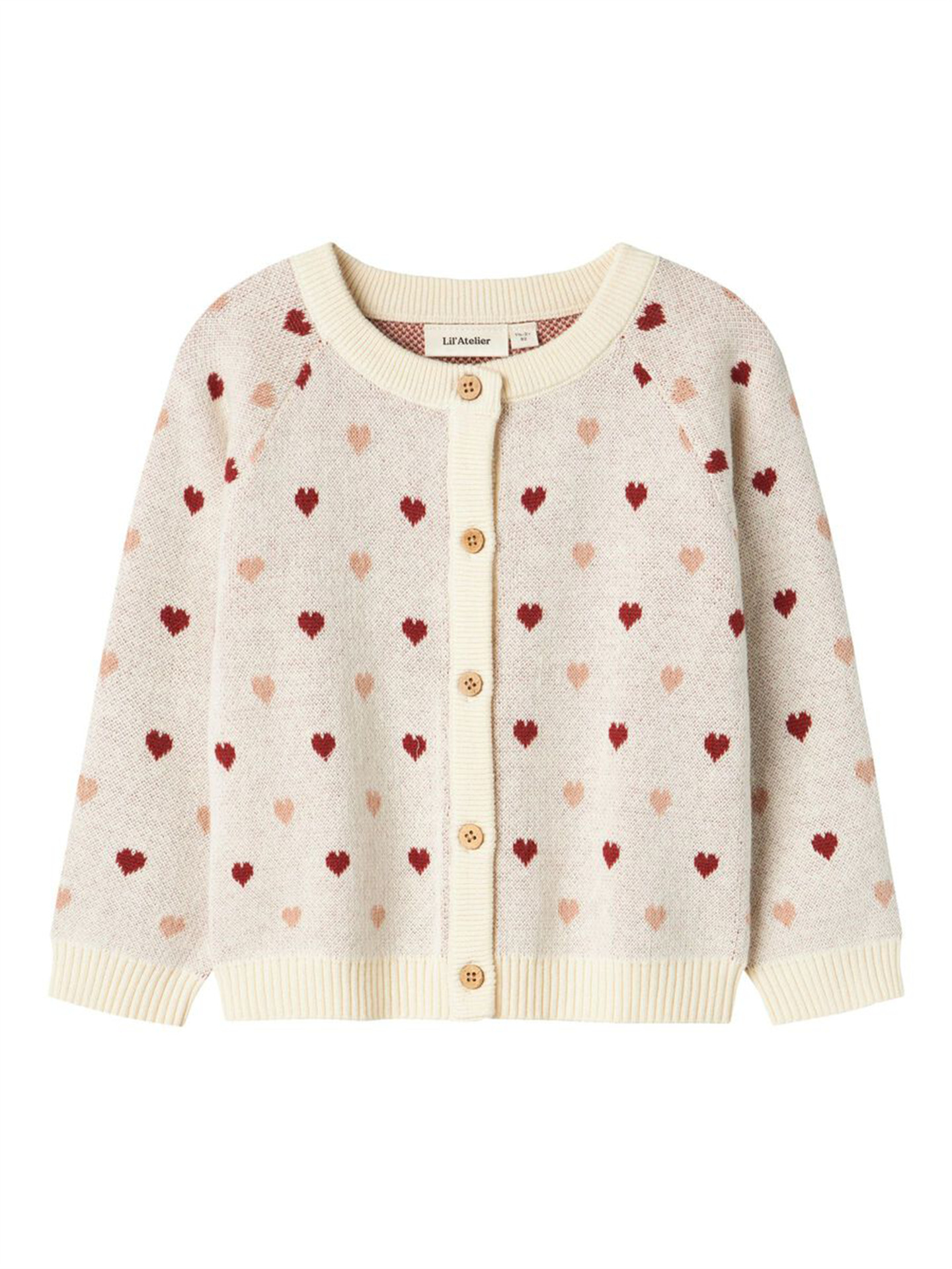 Saran Long Sleeve Knit Card Heart