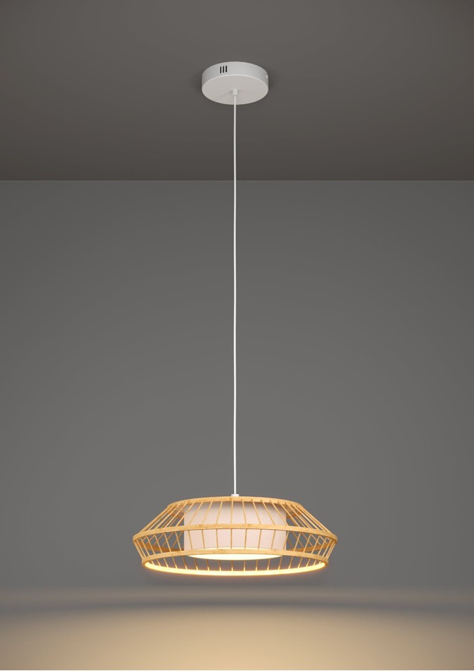 EGLO - Yuku-Z pendel bambus Ø46 - RGB + TW - Zigbee, Bluetooth