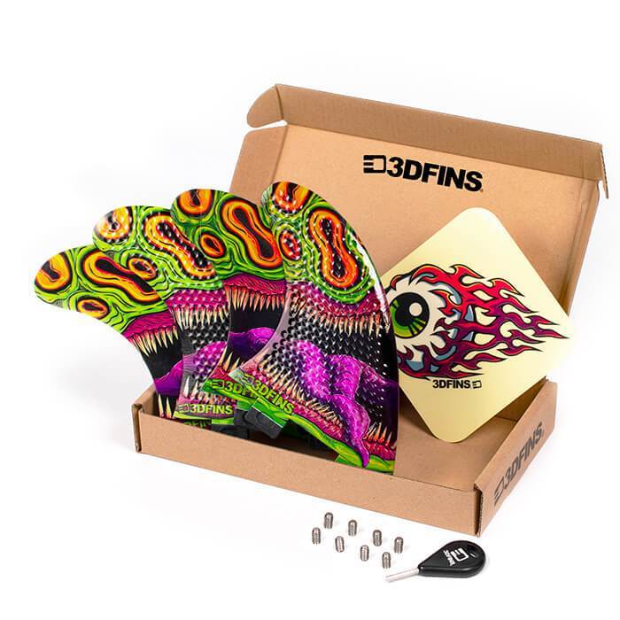 3DFINS Go Hard Mouthy - Quad FCS - Medium