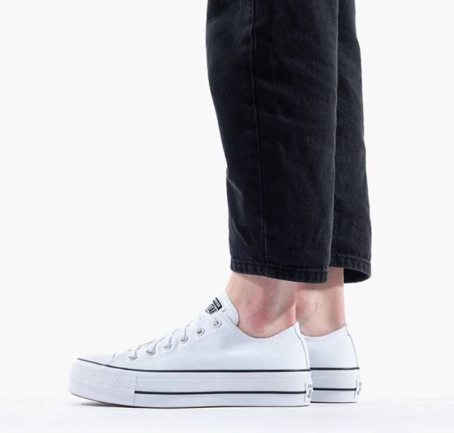 Converse Chuck Taylor All Star Platform Low Dames Schoenen White Textil Foot Locker