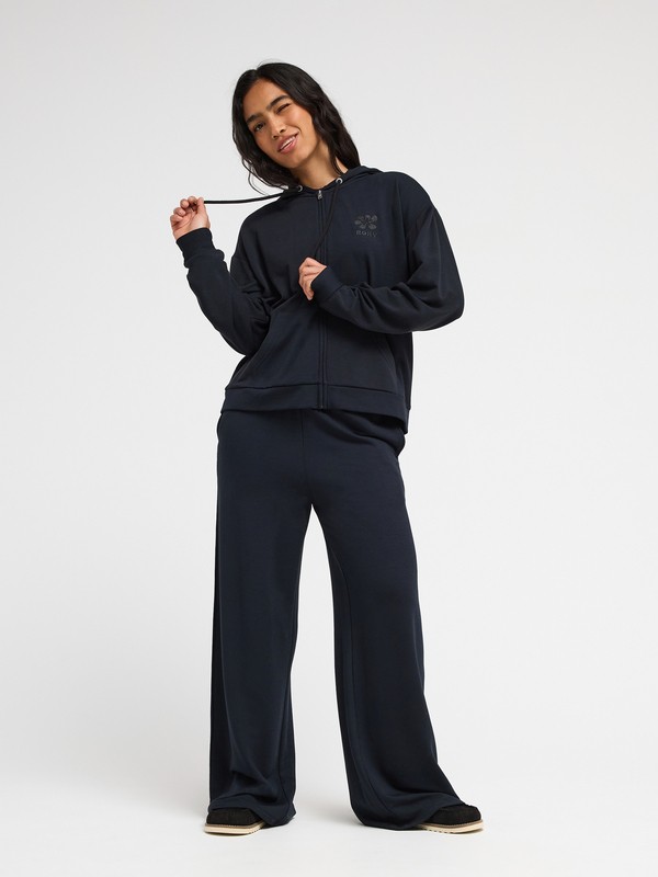 Surfing By Daylight Sweat à capuche zippé Noir Femme