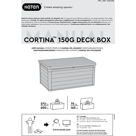 Cortina hyndeboks - grå