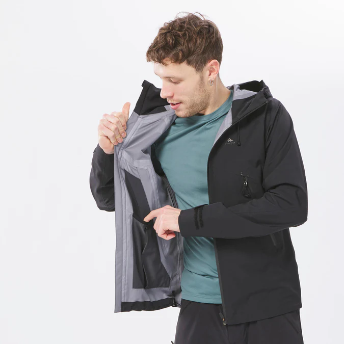 Decathlon Quechua - Jaqueta impermeável leve para caminhadas Quechua masculina MH500