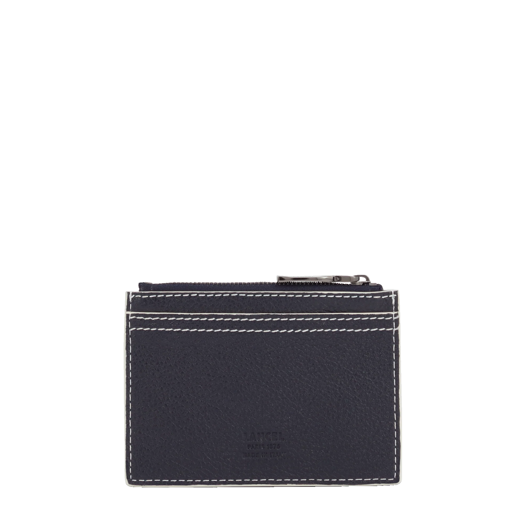 Porte-cartes zippé L  Lancel x Roland Garros-Bleu minuit