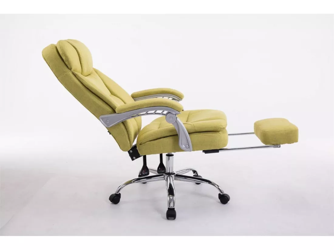 Chaise de bureau - Tissu - Vert - XL Troy