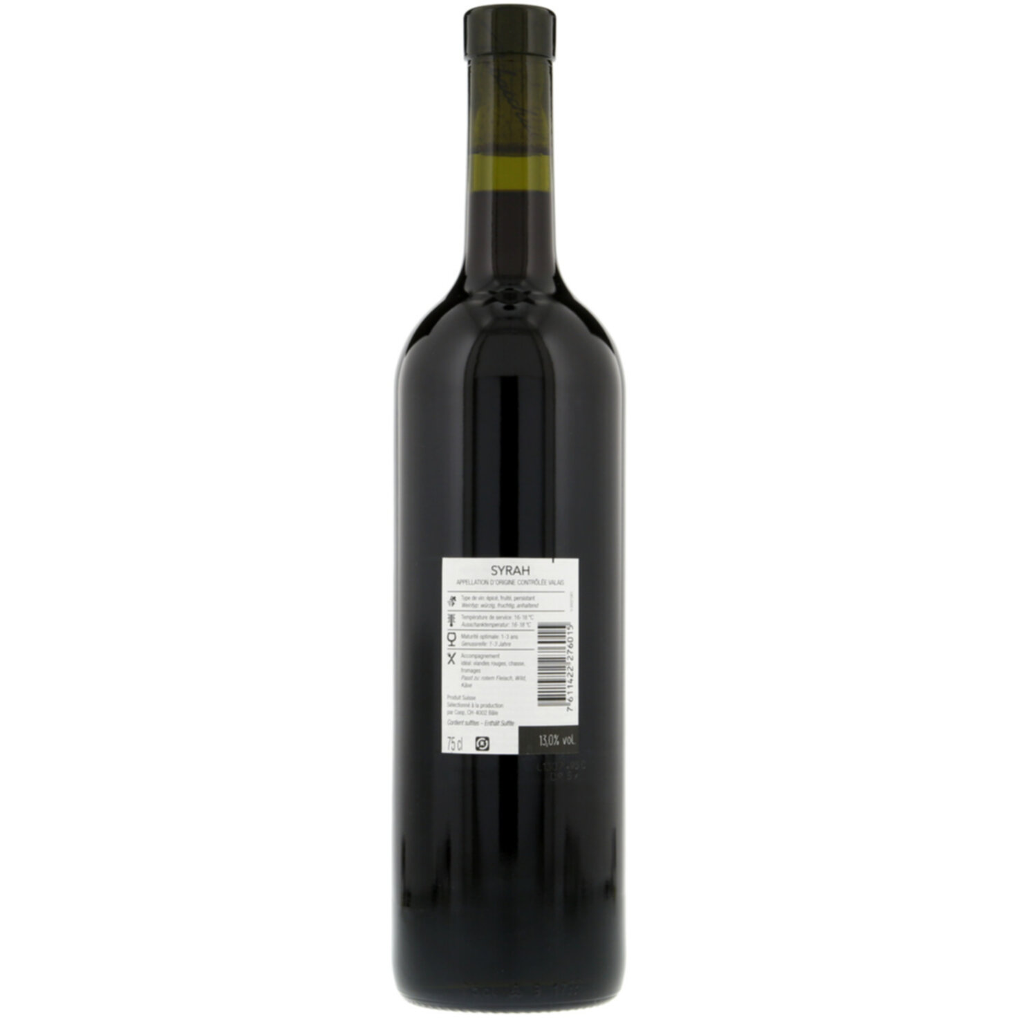 Valais AOC Syrah Terrasses du Rhône Bibacchus -75cl