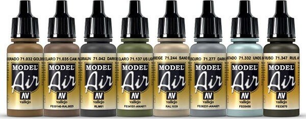 Vallejo - Model Air Maling Sæt - Soviet & Russian Tactical 1960-2000 - 8X17 ML