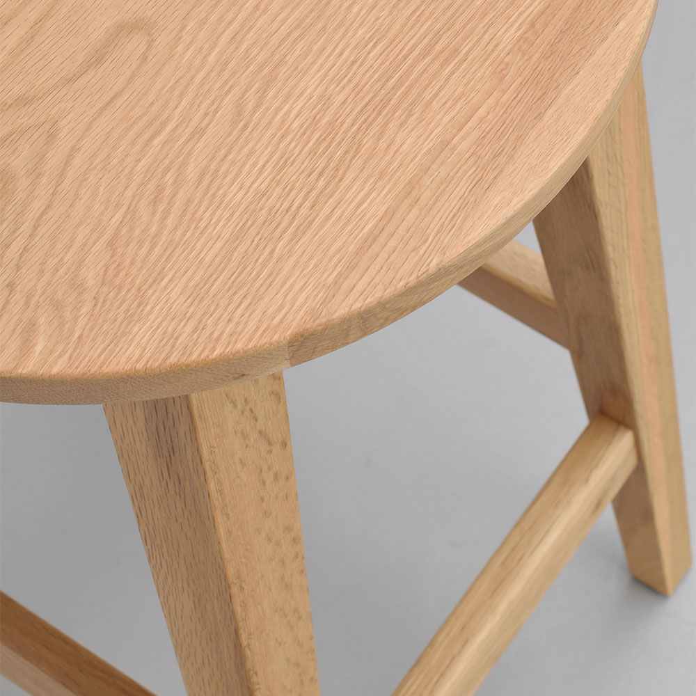 Houten barkruk Austin - zithoogte 65 cm Austin houten barkruk naturel- 65 cm