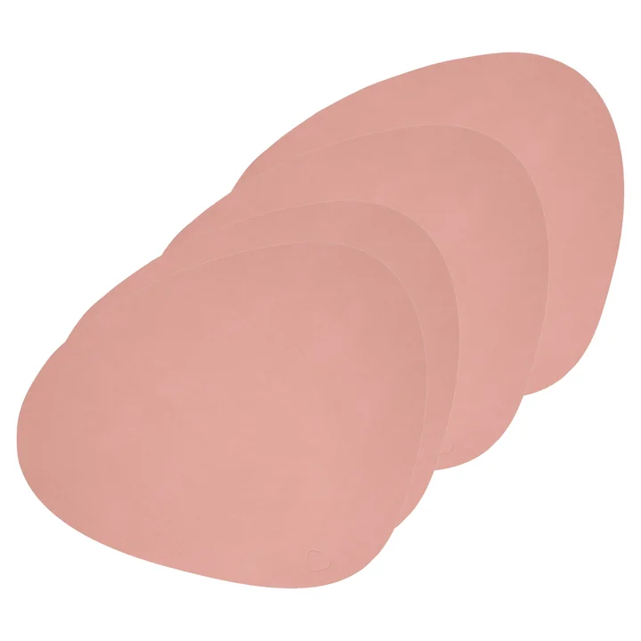 Lind DNA - Tischset Curve L, Nupo rose (4er-Set)