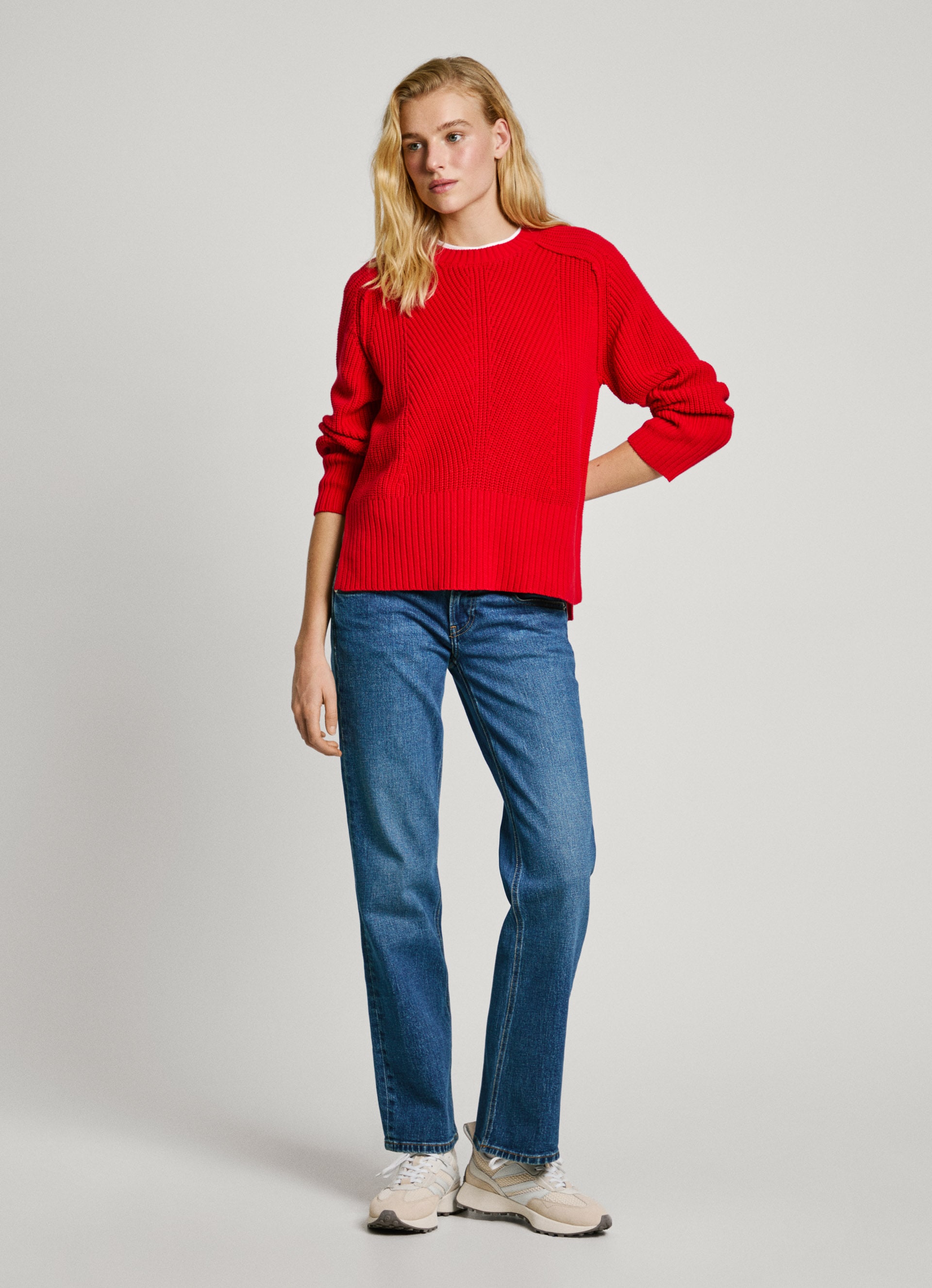 Pepe Jeans Gerade Jeans »STRAIGHT JEANS LW«, mit doppeltem Knopfverschluss