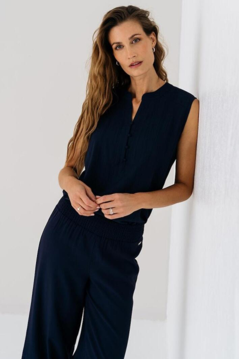 Maicazz blauwe dames top