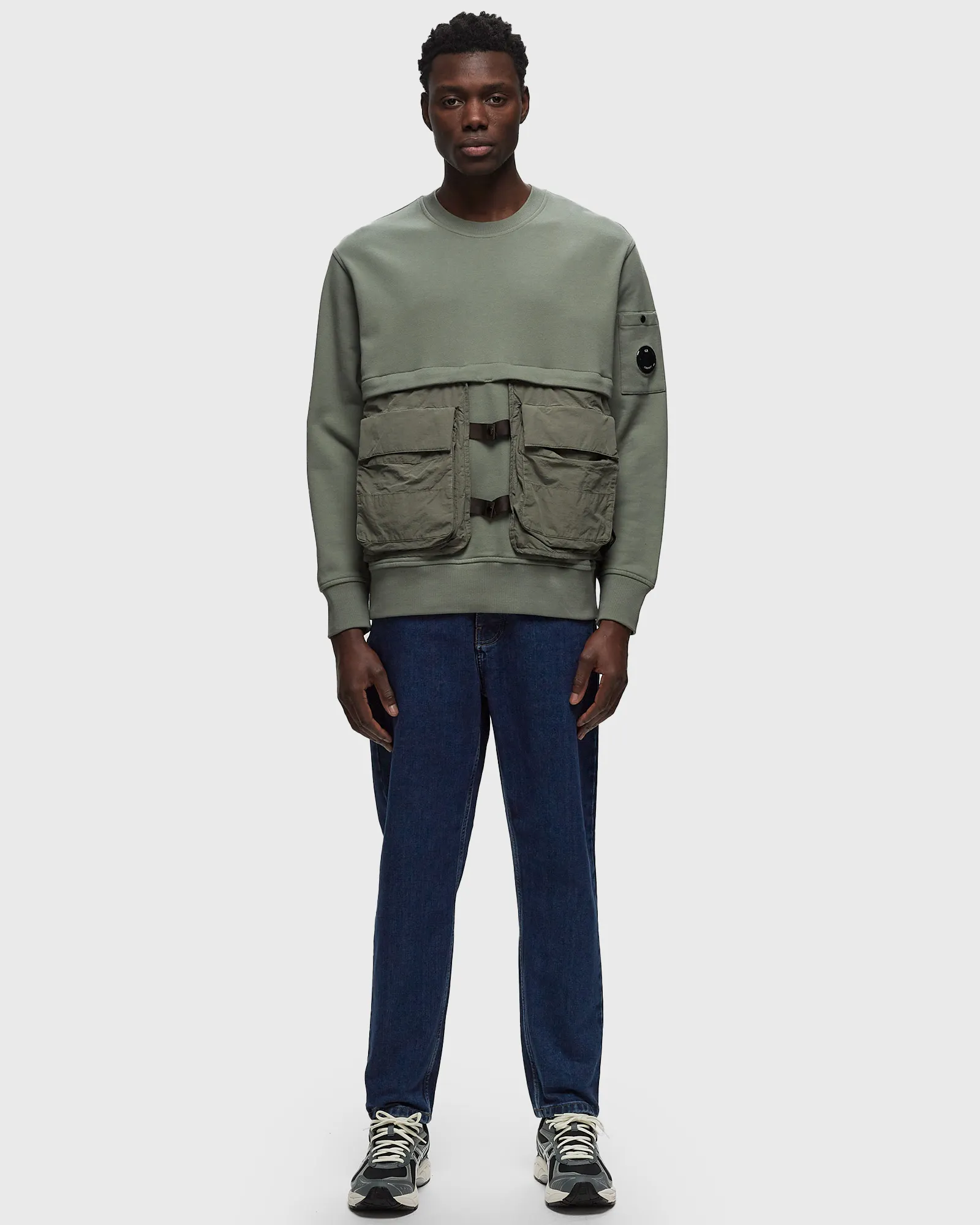 C.P. Company DIAGONAL RAISED FLEECE SWEATSHIRTS - CREWNECK