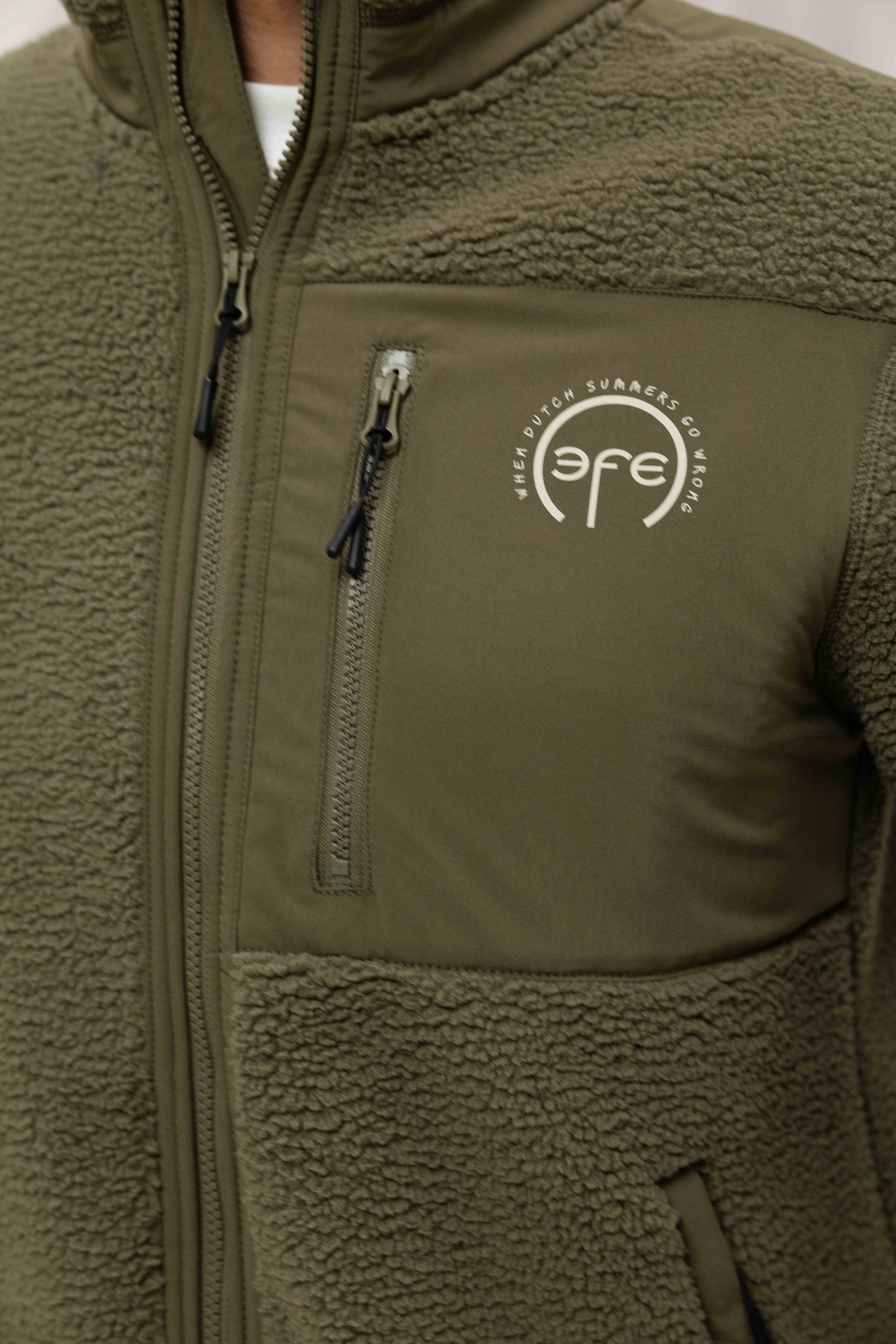 Enfance Fleece Jas Heren Donkergroen