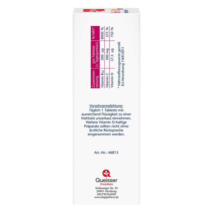 Doppelherz B12 + C + D3 Depot aktiv Tabletten, 100 St