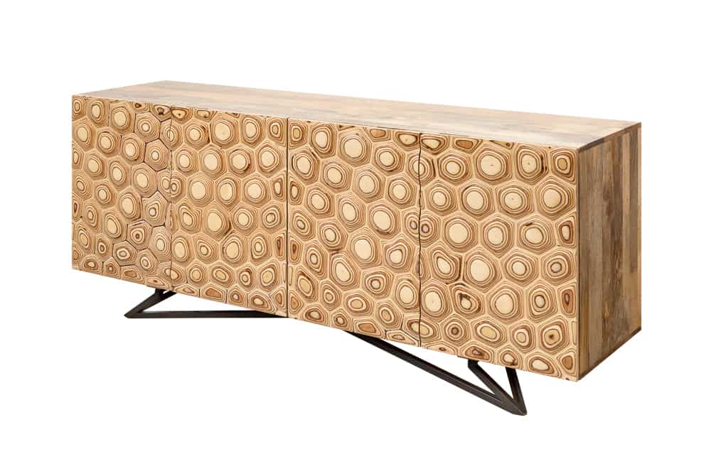 Massives Sideboard ORGANIC LIVING 175cm Mangoholz organisches Design