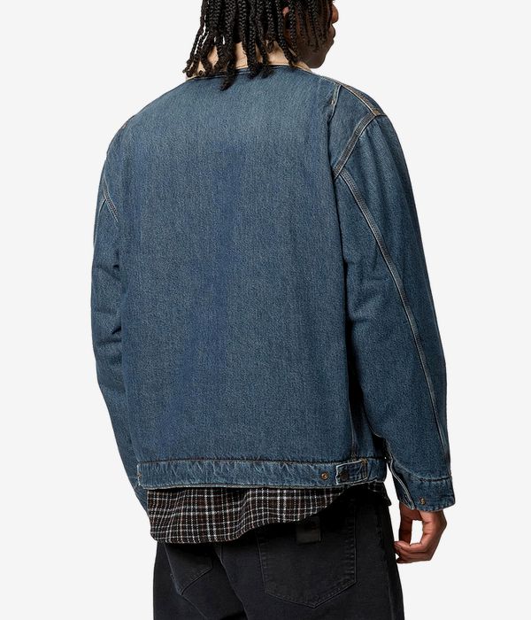 Carhartt WIP OG Detroit Smith Jacke (blue dusty h brown worn used was)