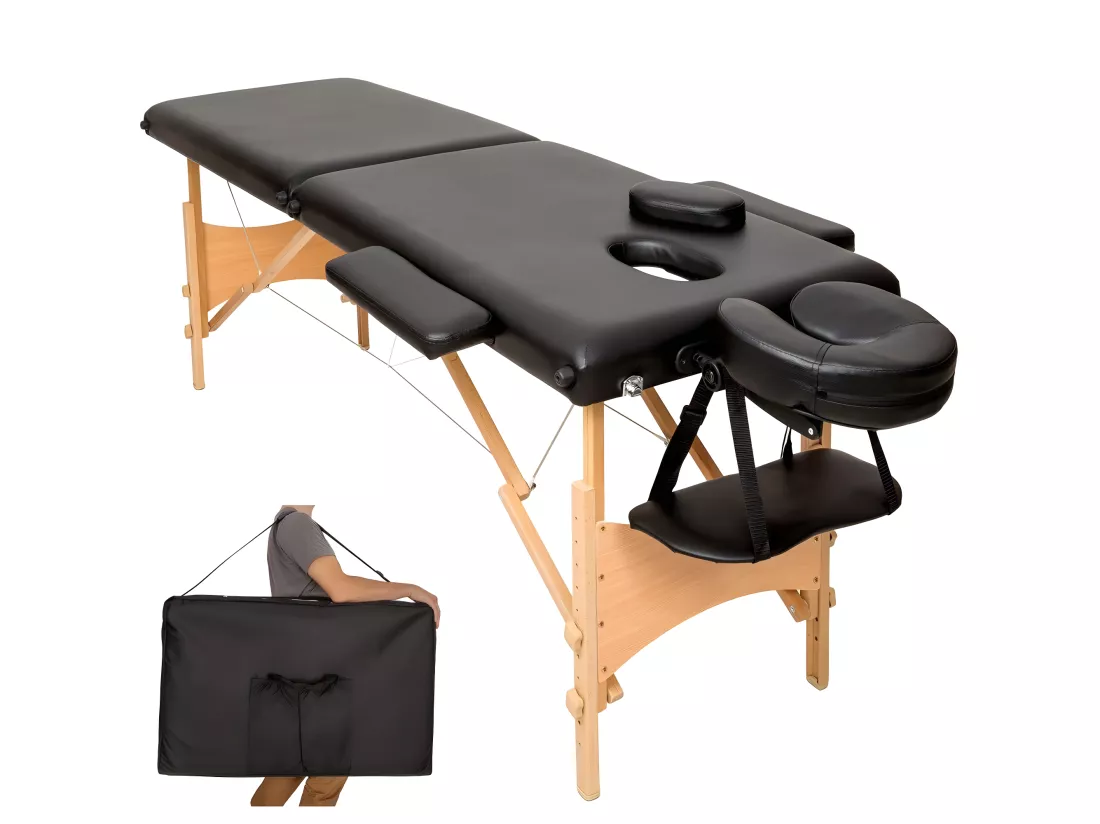 Table de massage 2 noire 210 x 95 x 84 cm 08_0000464