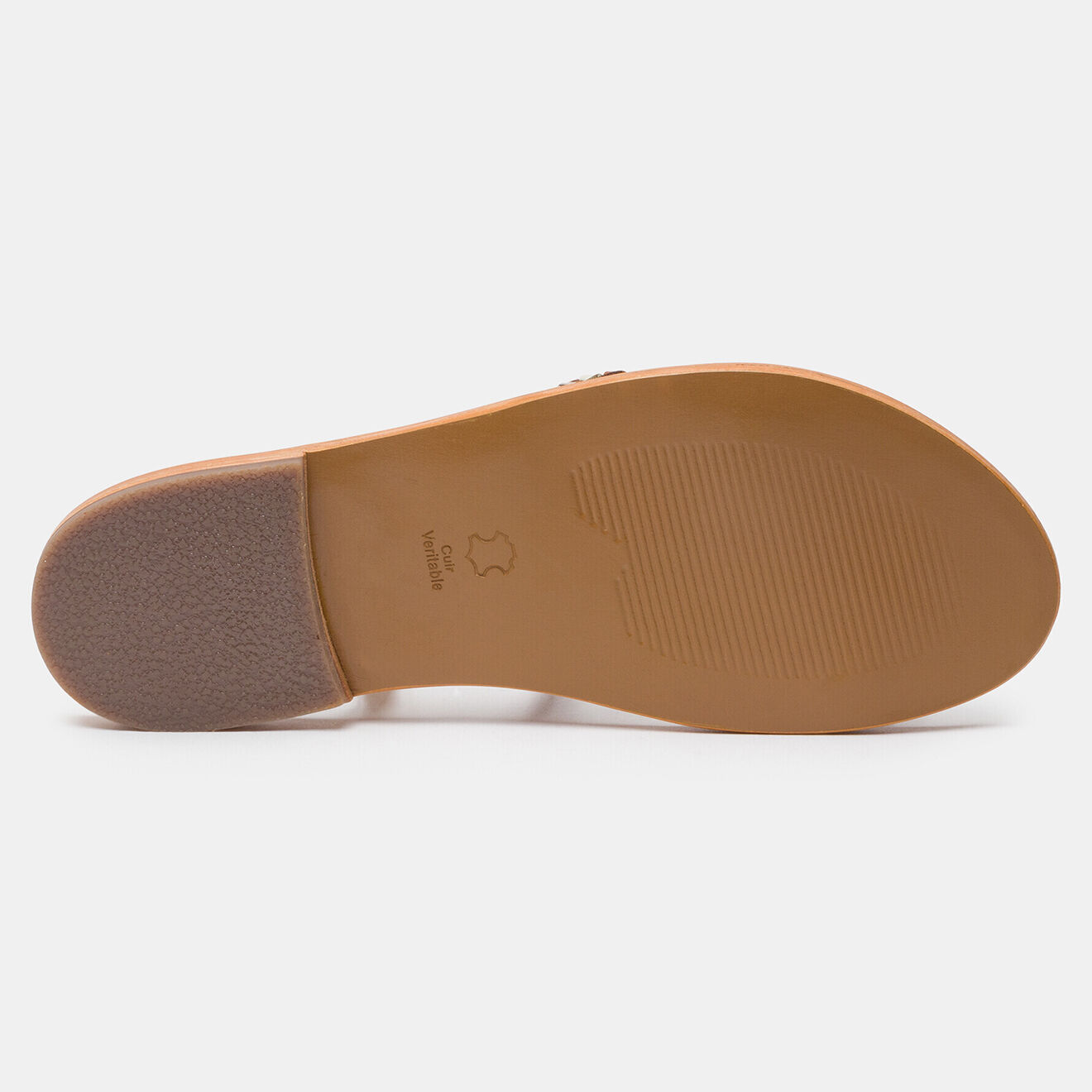 Les Bagatelles Sandales en Cuir Misere camel/doré/marron