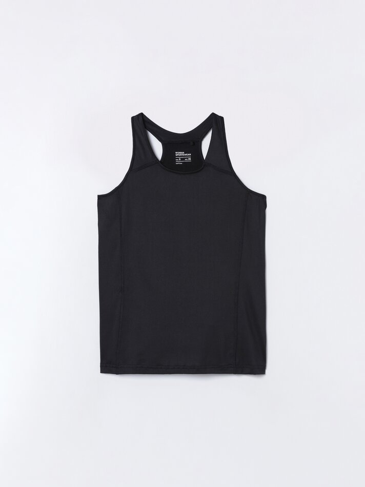 Conjunto com 2 regatas esportivas - Pretas