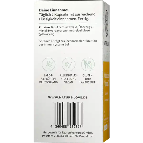 Bio Natürliches Vitamin C Kapseln