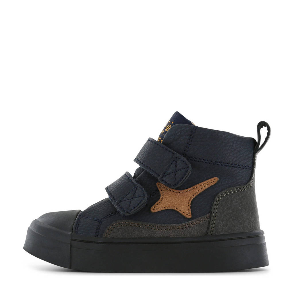 Shoesme leren sneakers donkerblauw