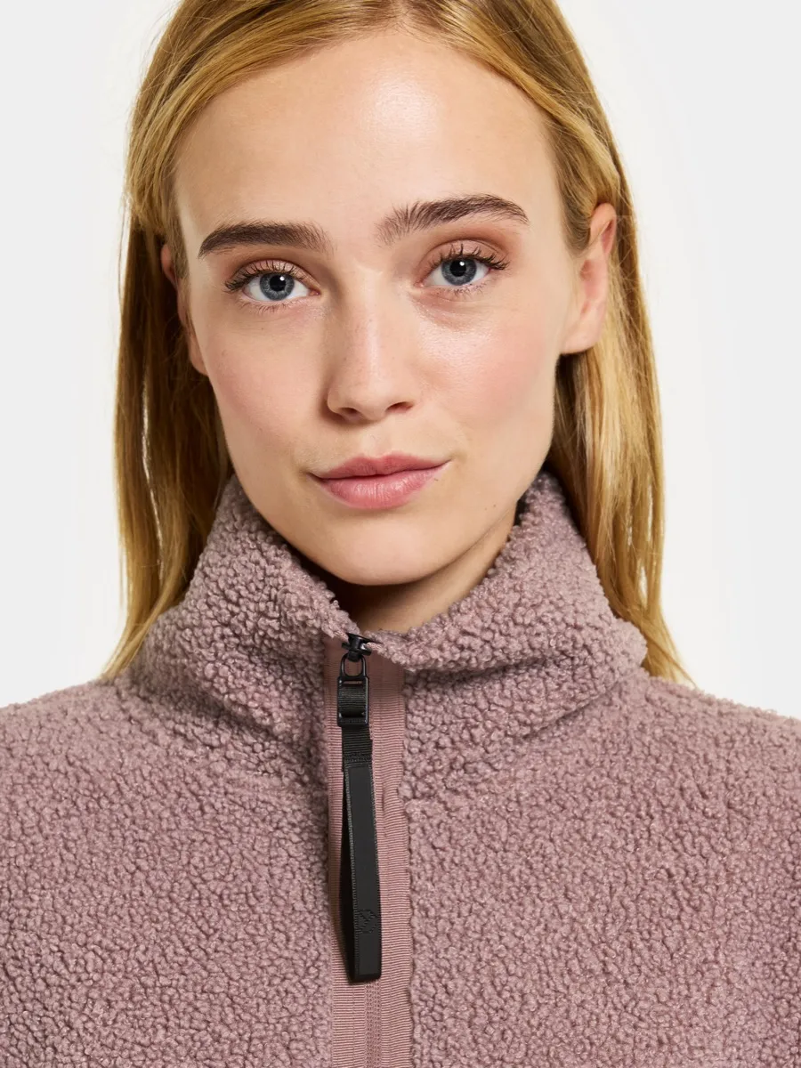 Didriksons Women's Sally Full Zip 2 Faded Wine