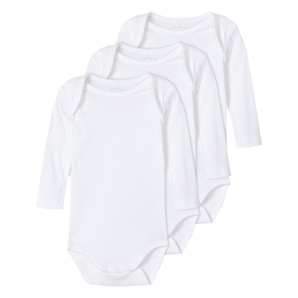 Bright White Noos Body 3-Pak - Name it