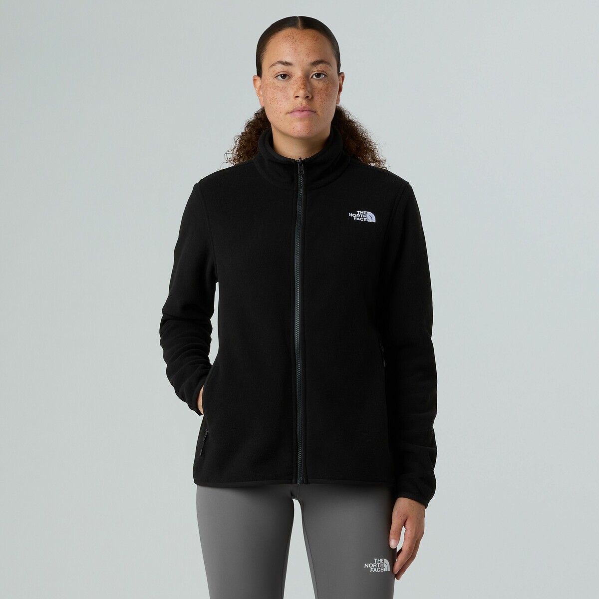 THE NORTH FACE<br>Colete de lã polar com estampa de geleira