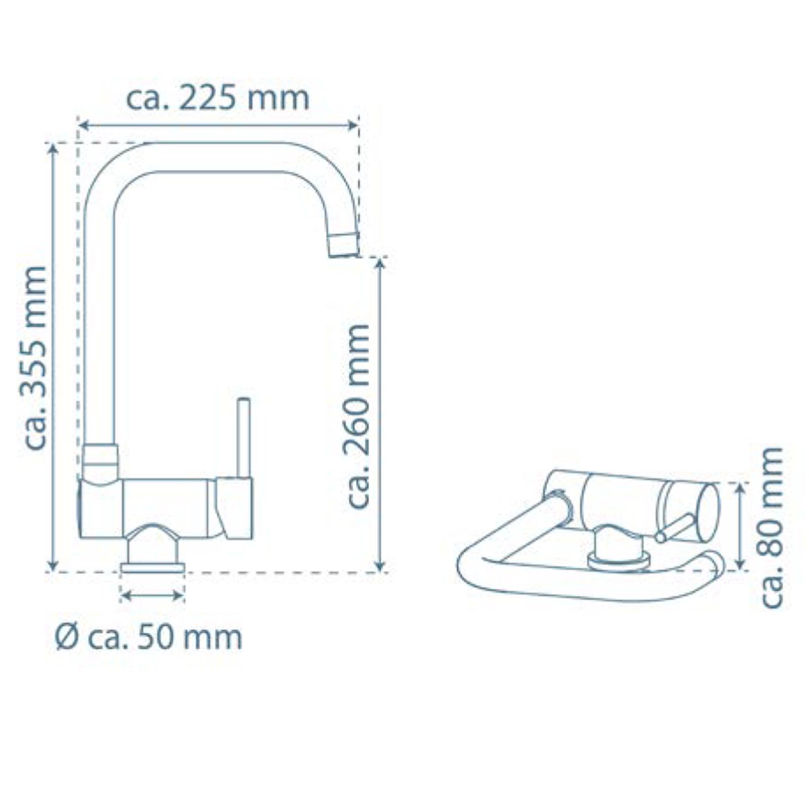SCHÜTTE Küchenarmatur WINDOW HD 24550 - chromfarben - Hochdruck