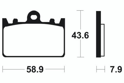 Plaquettes de freins Tecnium Performance métal fritté - MF166