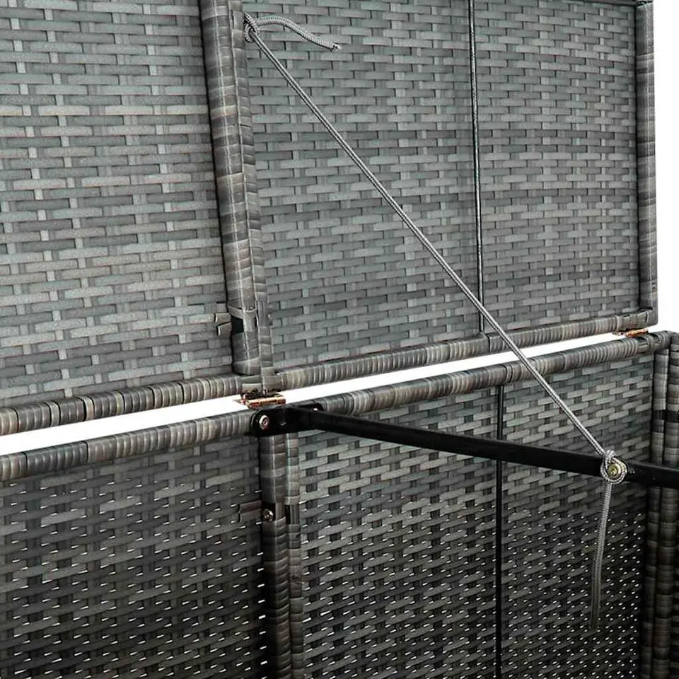 vidaXL - Containerberging - Antraciet - Poly rattan