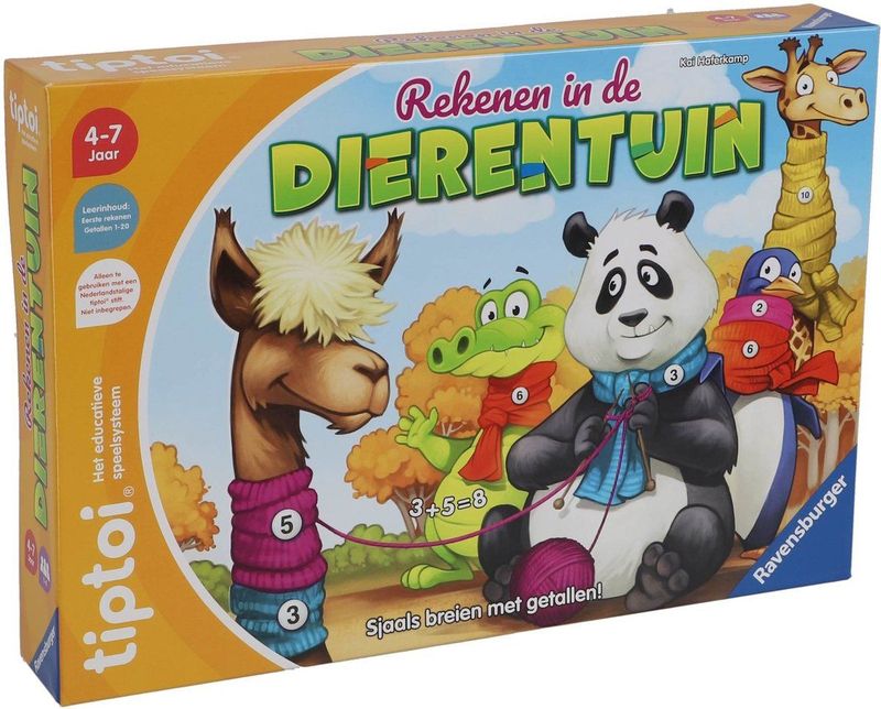 Ravensburger - Tiptoi® Spel - Rekenen in de Dierentuin - Leersysteem