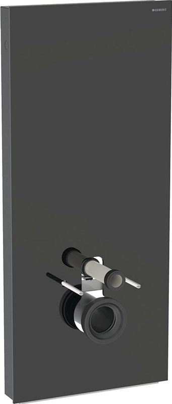 Geberit Monolith badkamerkranenmodule voor wandcloset, 114cm, wateraansluiting centraal achter, met aansluitpijp, 131.031.SJ.6
