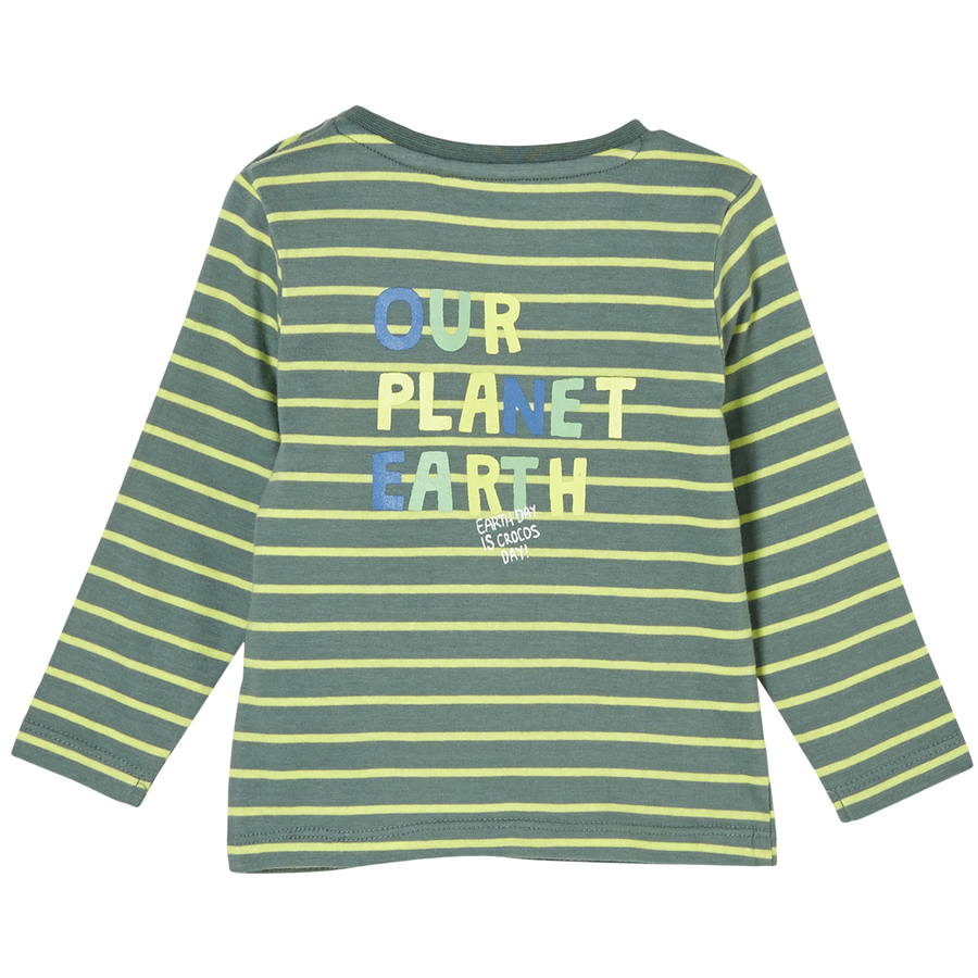 s.Oliver Langarmshirt mit Schriftprint grün