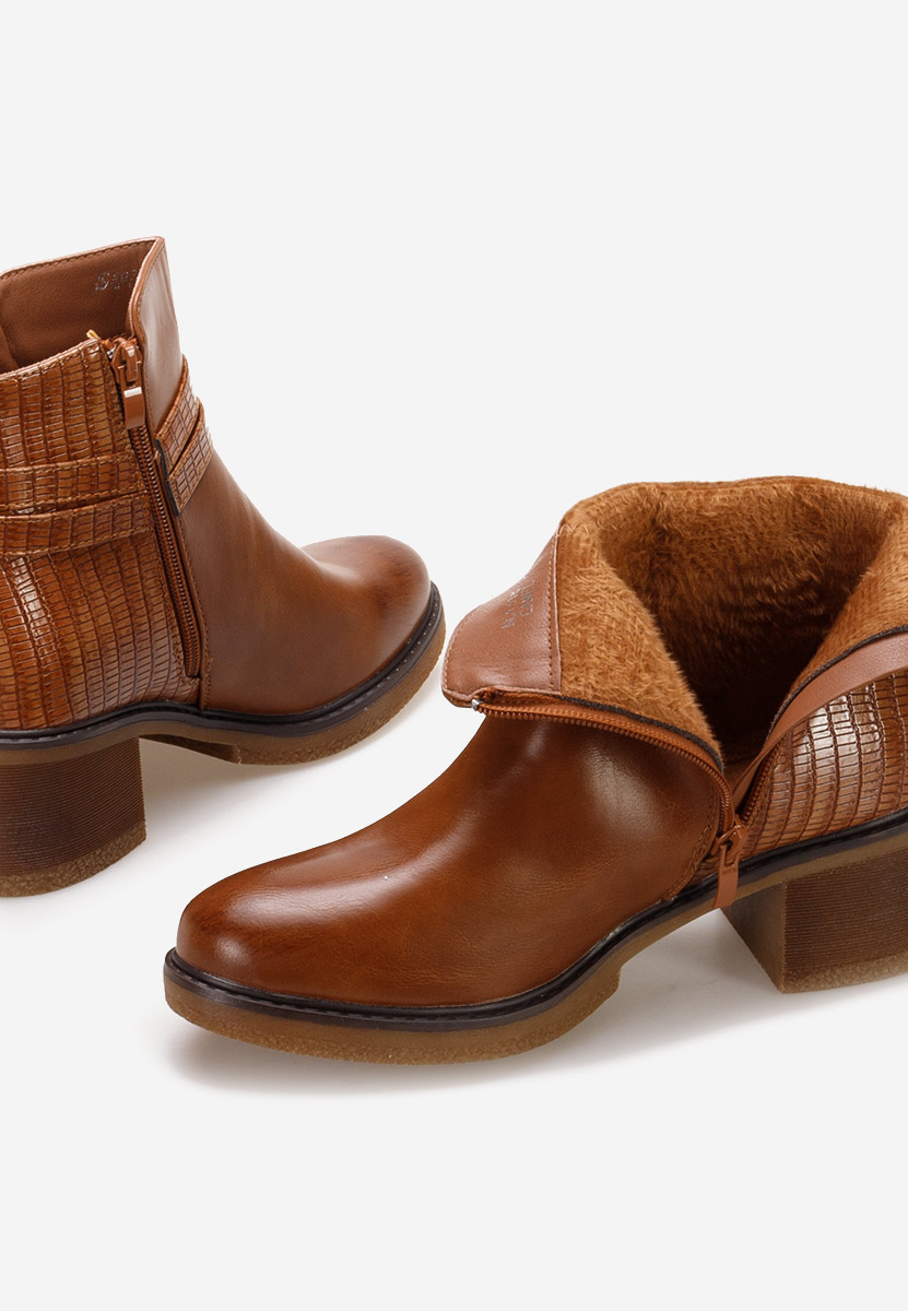 Bottines à talon chameau Savina V2
