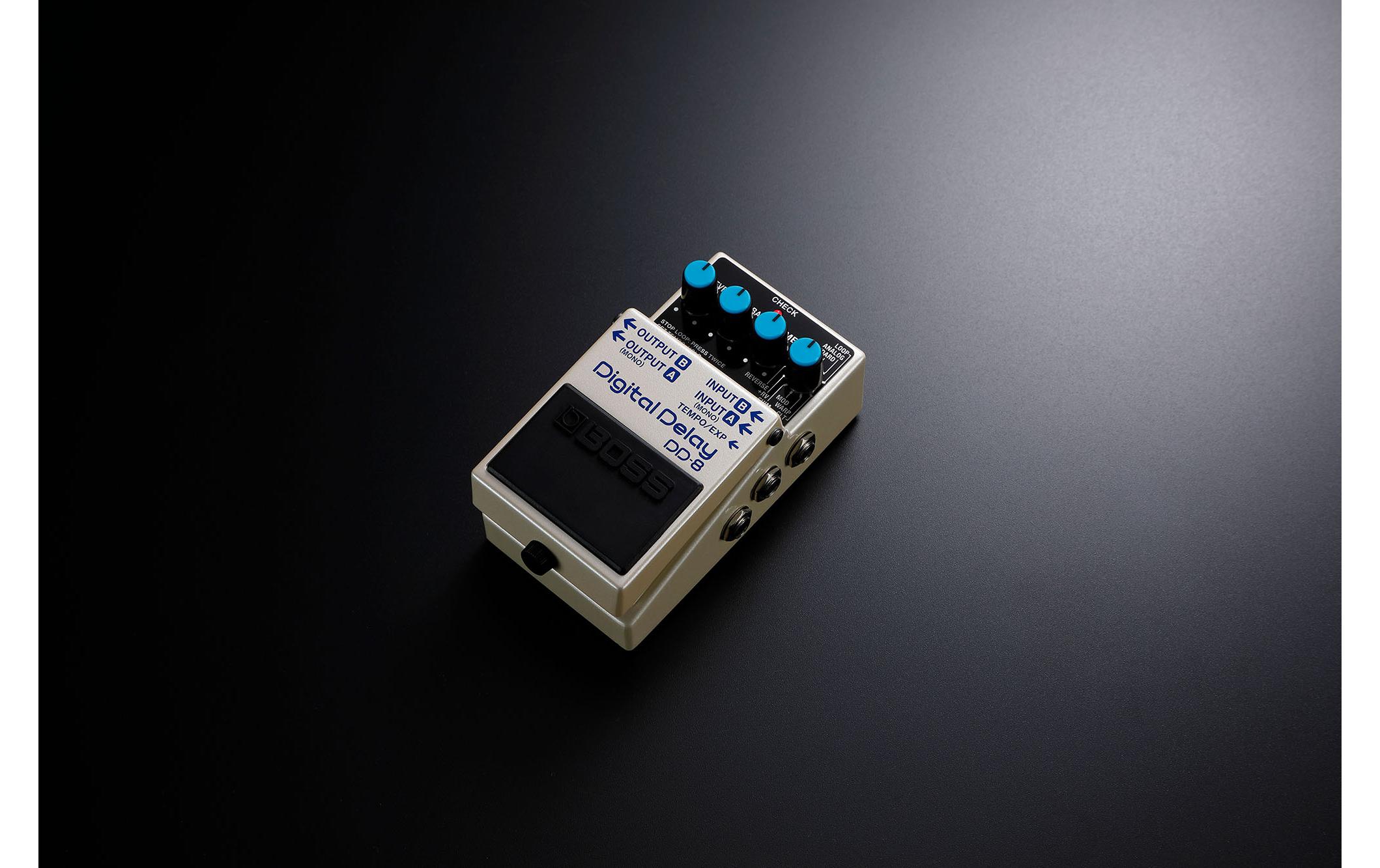 Pedal DD-8<br>Soundvielfalt und maximale Delay-Power