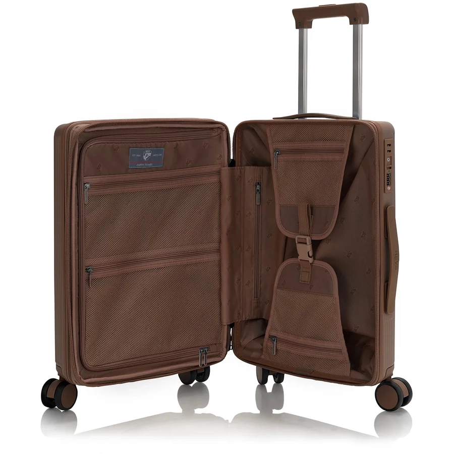 Heys Earth Tones - 4-Rollen-Kabinentrolley S 53 cm erw. umber