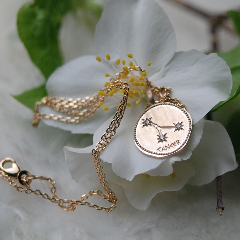 Pendentif signe du zodiaque CANCER - Bijoux Privés Discovery