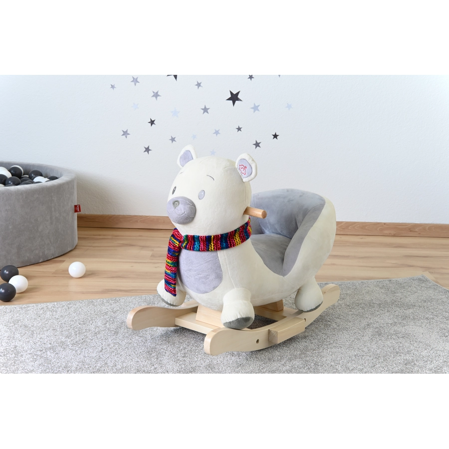 knorr toys® Schaukeltier Fred icebear weiß