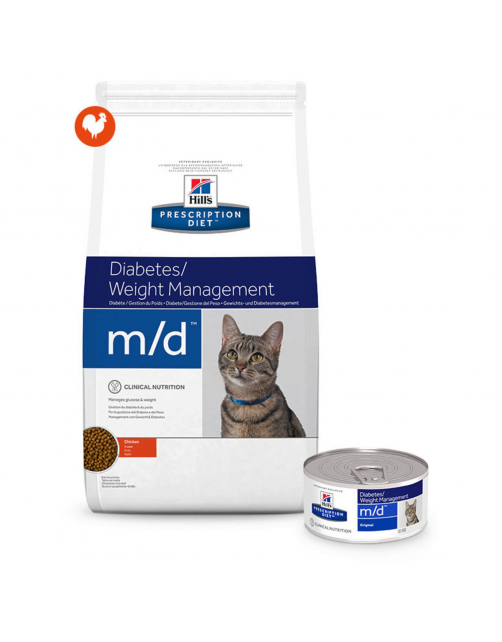 Hill's Prescription Diet M\/D Diabetes\/Weight Management Zak Kip - Kattenvoer