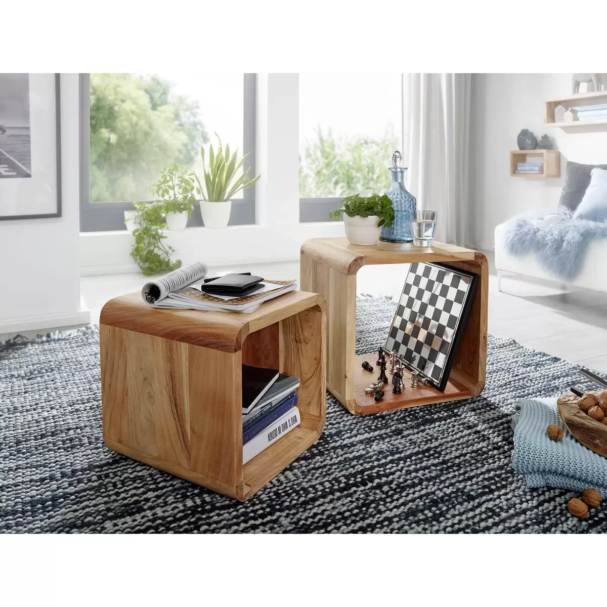 Beistelltisch 2er Set Santander Braun