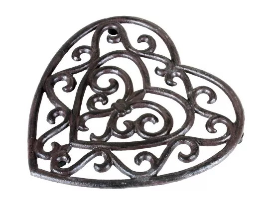 Dessous de plat en fonte marron Ø.18.5 cm